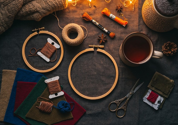 zestaw nici do haftu